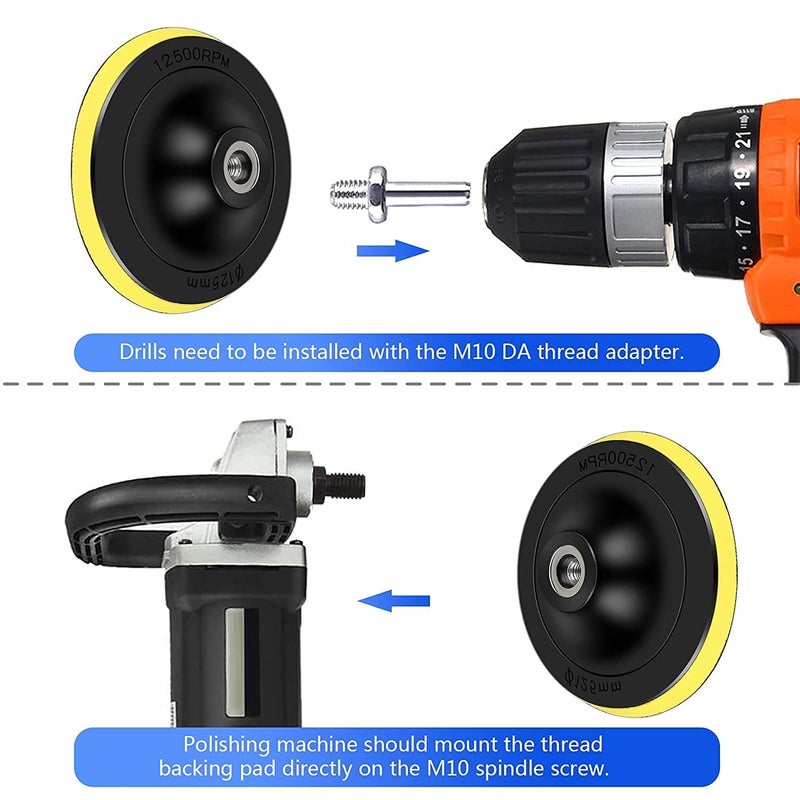 Depvko Water Grit Sandpaper 60/80/100/150/320/600/1000/1200/2500/4000/7000/10000 and 5-inch Backing Pad Set  Wet Dry Electric Hook &Loop Sanding Disc with Pad  Grinding Abrasive Paper - Image 3